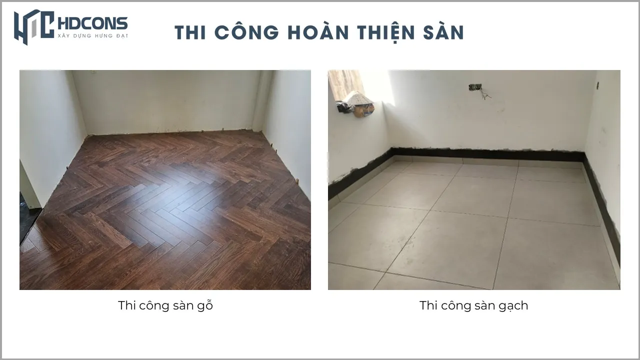 Thi công hoàn thiện sàn
