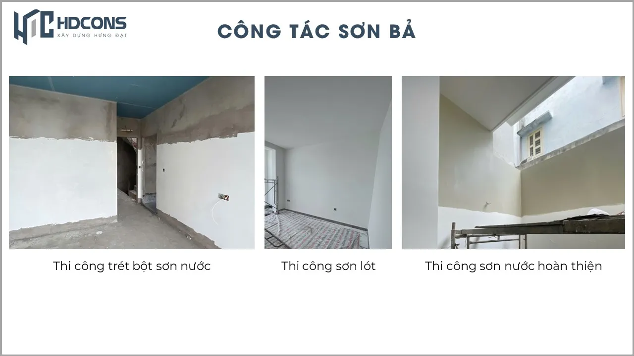 QUY TRÌNH THIẾT KẾ KIẾN TRÚC VÀ THI CÔNG XÂY DỰNG 34 6.2.4 Quy trinh Thi cong xay dung Cong tac son ba
