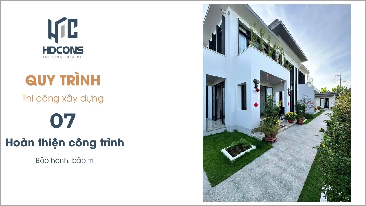 QUY TRÌNH THI CÔNG XÂY DỰNG 31 7.2 Quy trinh Thi cong xay dung Bao hanh bao tri