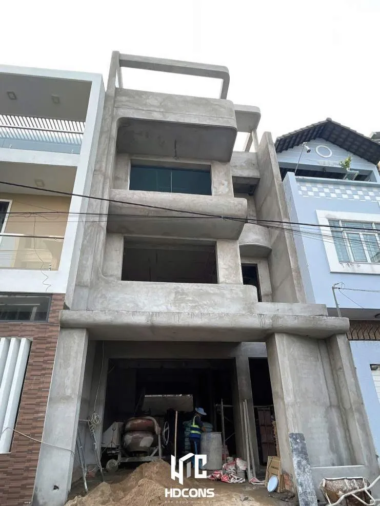 Thi công trát vữa mặt tiền nhà sắc nét