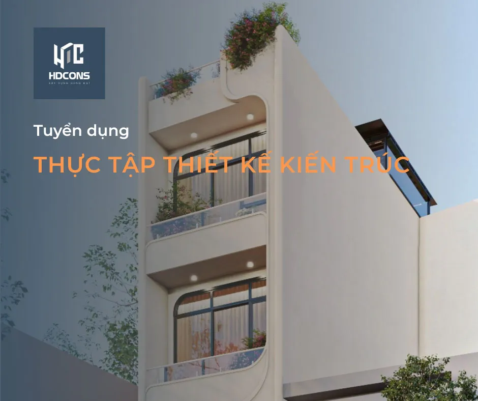 HDCONS Tuyen dung THUC TAP THIET KE KIEN TRUC hinh cover