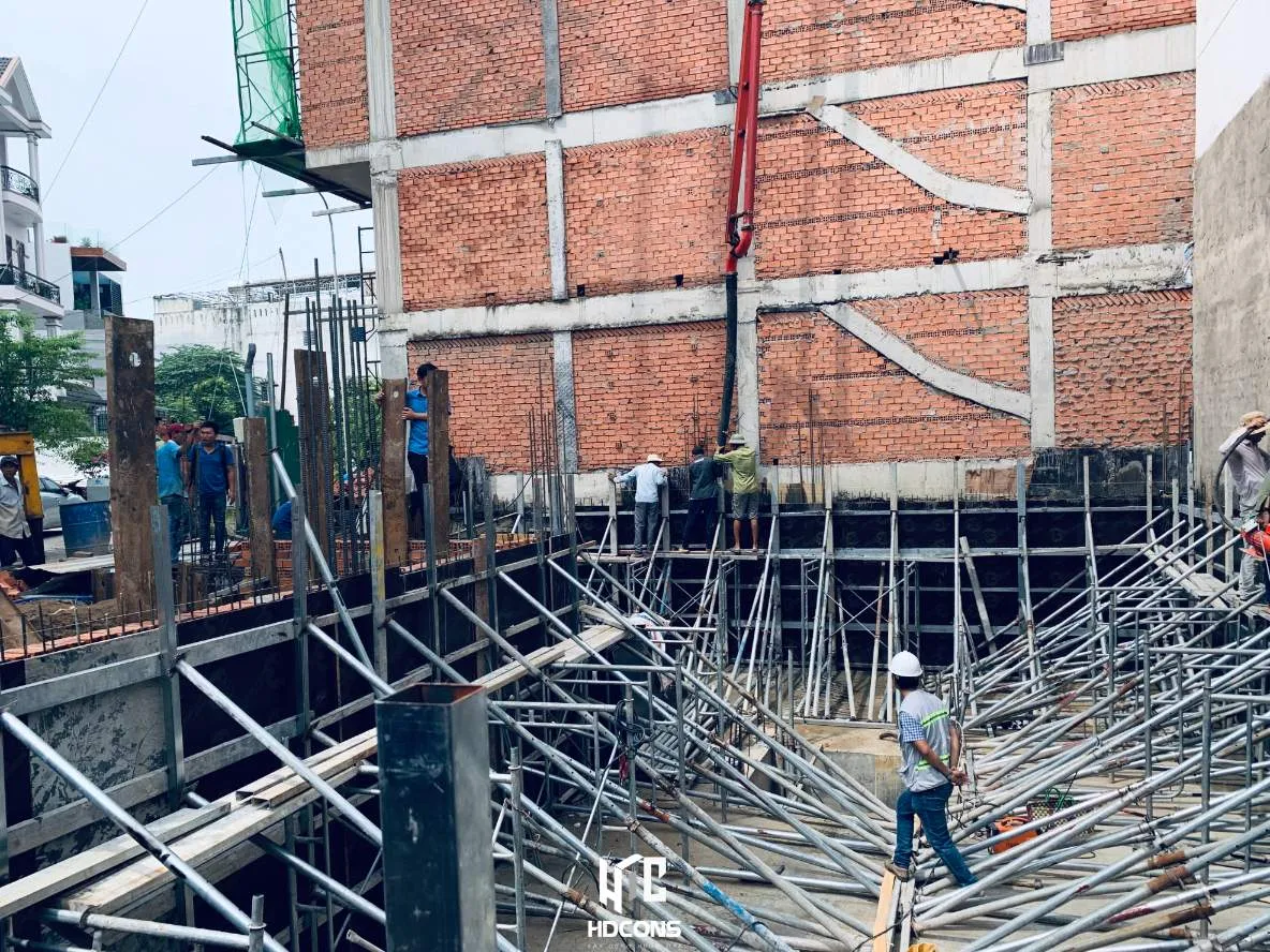 Công trình đang thi công phần hầm