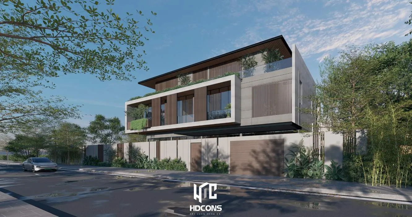 Nét đẹp mộc mạc nhưng đẳng cấp của biệt thự nhìn từ đường
